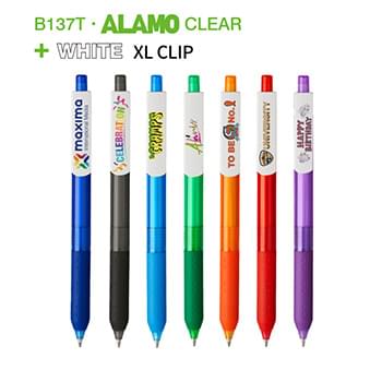 ALAMO CLEAR B137T+WHITE XL CLIP